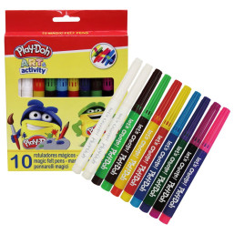 PLAY DOH 9+1 RAINBOW MAGIC WATER COLOR PEN